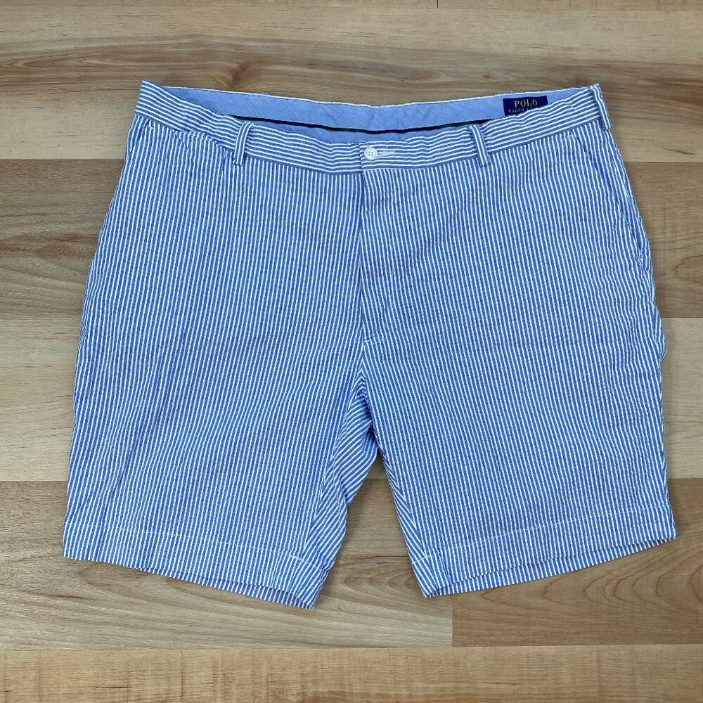 Polo Ralph Lauren Men's Stretch Classic Fit Seersucker Shorts 9" Inseam Size 40